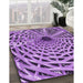 Machine Washable Transitional Violet Purple Rug in a Family Room, wshpat2613pur