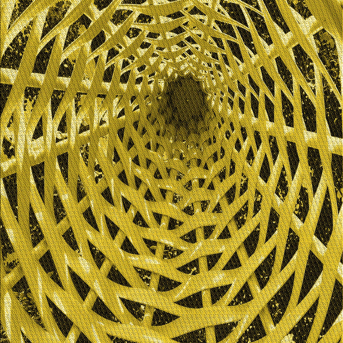 Machine Washable Transitional Dark Bronze Brown Rug, wshpat2613yw