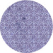 Square Patterned Amethyst Purple Rug, pat2614blu