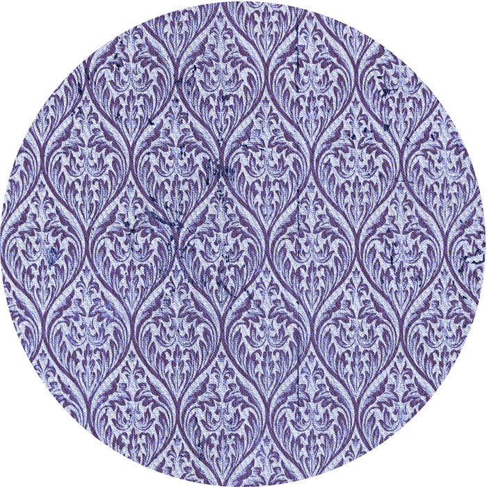 Square Machine Washable Transitional Amethyst Purple Rug in a Living Room, wshpat2614blu