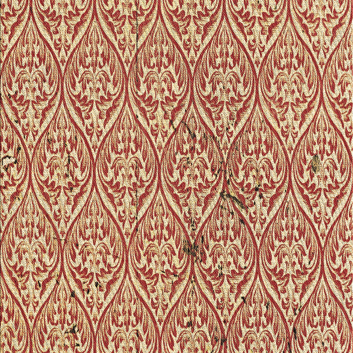 Machine Washable Transitional Red Rug, wshpat2614brn