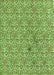 Patterned Olive Green Rug, pat2614grn