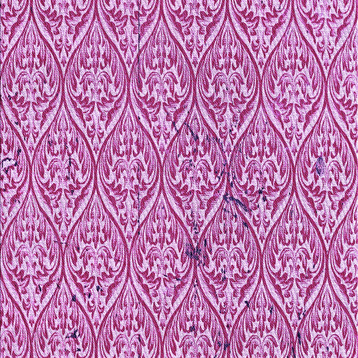 Patterned Deep Pink Rug, pat2614pur