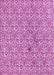 Machine Washable Transitional Deep Pink Rug, wshpat2614pur