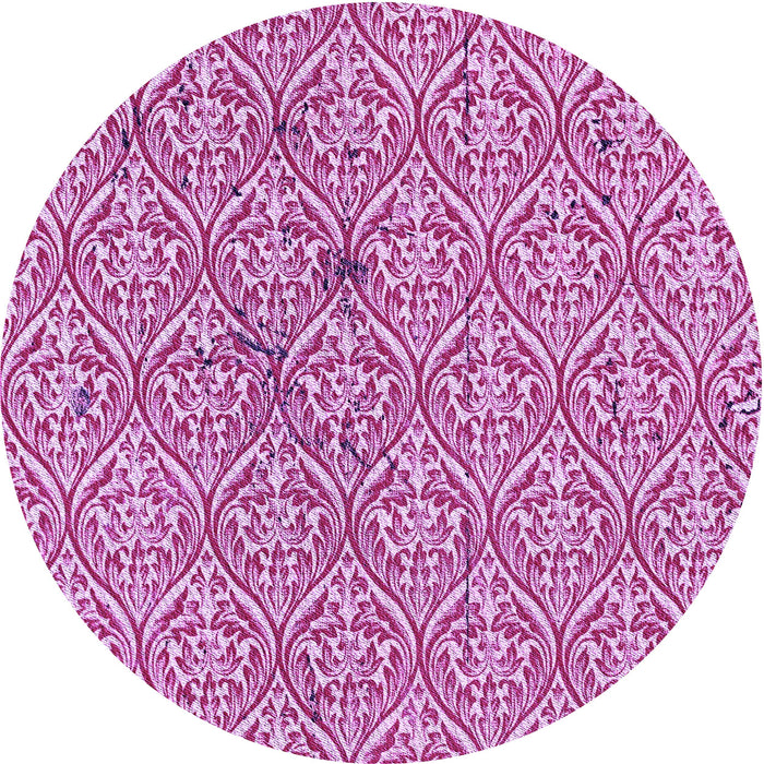 Square Patterned Deep Pink Rug, pat2614pur