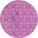 Square Patterned Deep Pink Rug, pat2614pur
