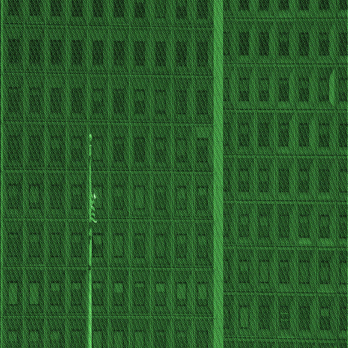 Patterned Green Rug, pat2615grn