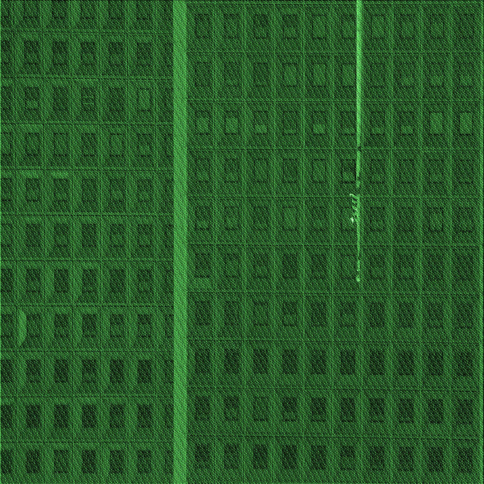 Round Patterned Green Rug, pat2615grn