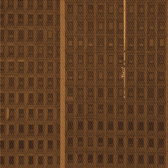 Round Patterned Mahogany Brown Rug, pat2615org