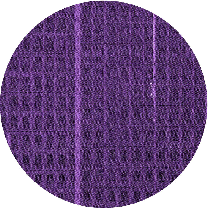 Square Patterned Dark Orchid Purple Rug, pat2615pur