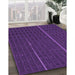 Machine Washable Transitional Dark Orchid Purple Rug in a Family Room, wshpat2615pur