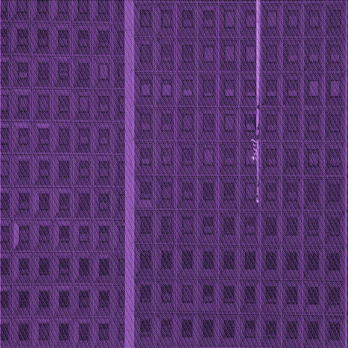 Round Machine Washable Transitional Dark Orchid Purple Rug, wshpat2615pur