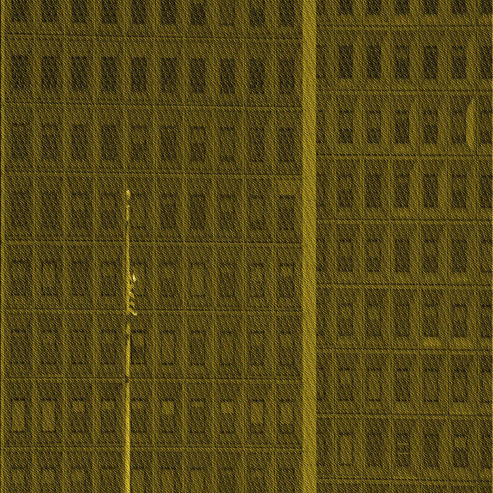 Machine Washable Transitional Dark Yellow Green Rug, wshpat2615yw