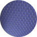 Square Patterned Blue Rug, pat2616blu