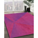 Machine Washable Transitional Deep Pink Rug in a Family Room, wshpat2617pur