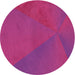 Square Patterned Deep Pink Rug, pat2617pur