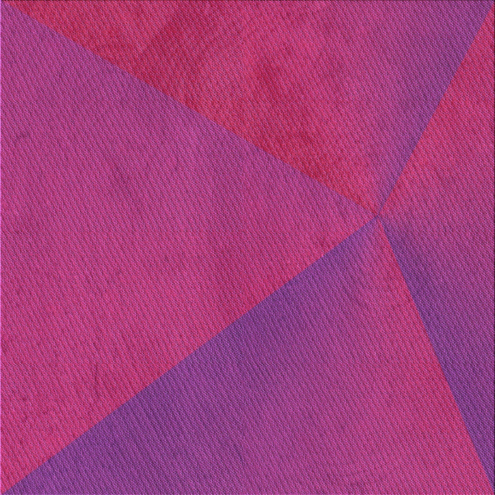 Round Patterned Deep Pink Rug, pat2617pur