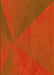 Patterned Orange Red Orange Rug, pat2617yw