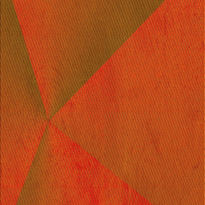 Patterned Orange Red Orange Rug, pat2617yw