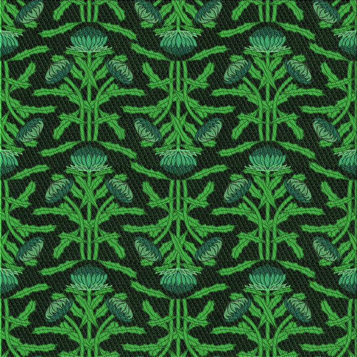 Round Machine Washable Transitional Dark Forest Green Rug, wshpat2618grn