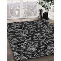 Patterned Smokey Gray Rug, pat2618gry