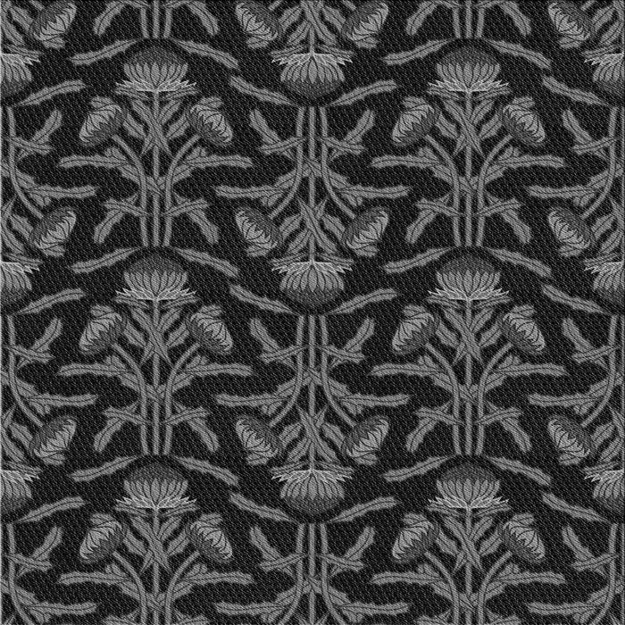 Round Machine Washable Transitional Smokey Gray Rug, wshpat2618gry