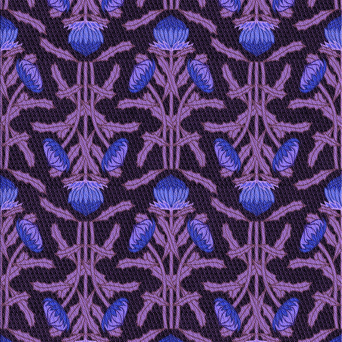 Patterned Dark Orchid Purple Rug, pat2618pur