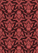 Machine Washable Transitional Red Rug, wshpat2618rd