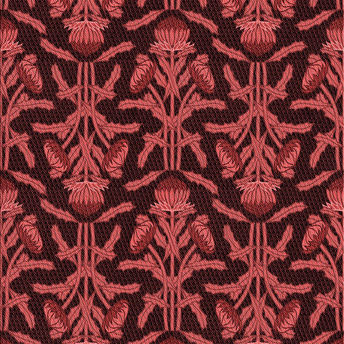 Machine Washable Transitional Red Rug, wshpat2618rd