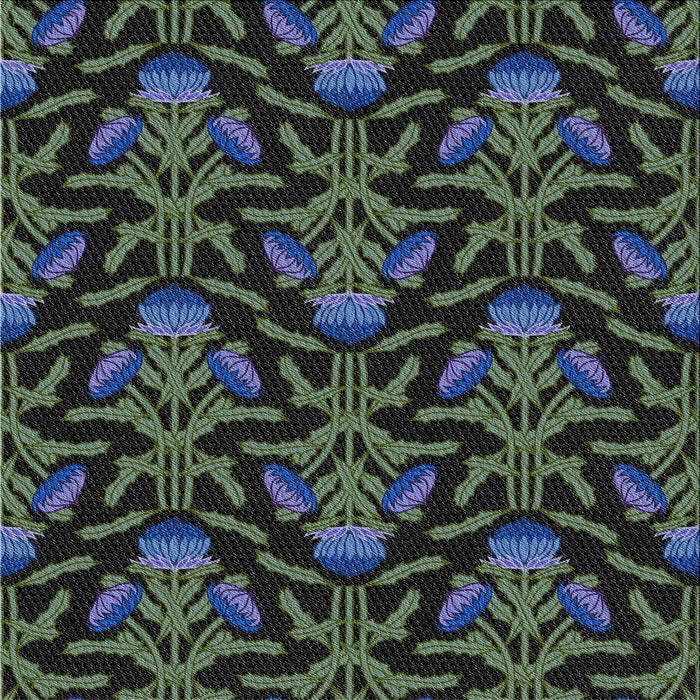 Square Patterned Grayish Turquoise Green Modern Rug, pat2618