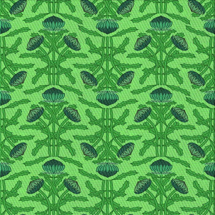 Round Machine Washable Transitional Neon Green Rug, wshpat2619grn