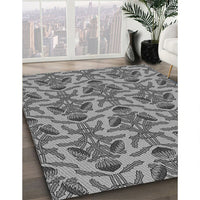 Patterned Dark Gray Rug, pat2619gry