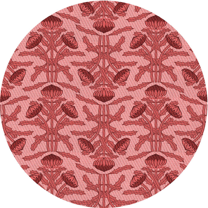 Square Machine Washable Transitional Red Rug in a Living Room, wshpat2619rd