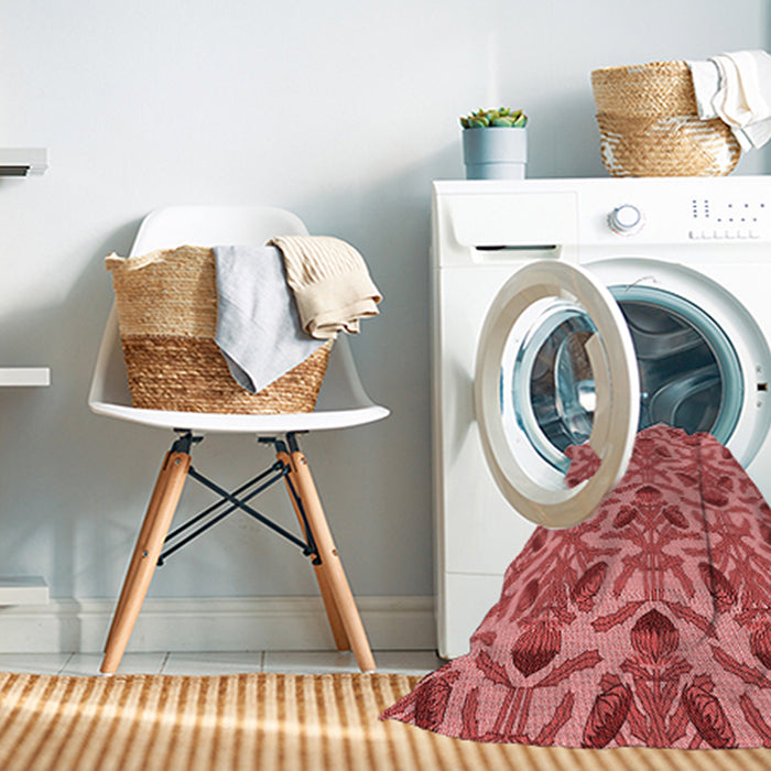 Machine Washable Transitional Red Rug in a Washing Machine, wshpat2619rd