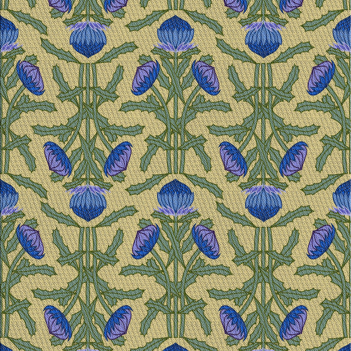 Patterned Light Black Novelty Rug, pat2619