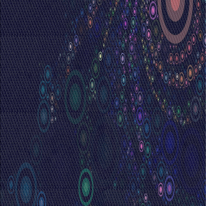 Patterned Blue Novelty Rug, pat261