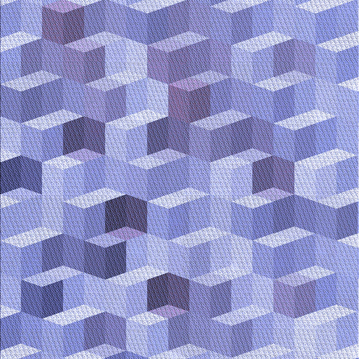 Patterned Jeans Blue Rug, pat262blu