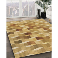Patterned Orange Rug, pat262brn