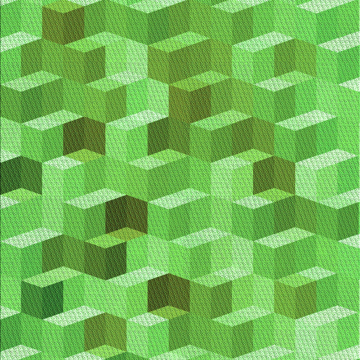 Machine Washable Transitional Emerald Green Rug, wshpat262grn