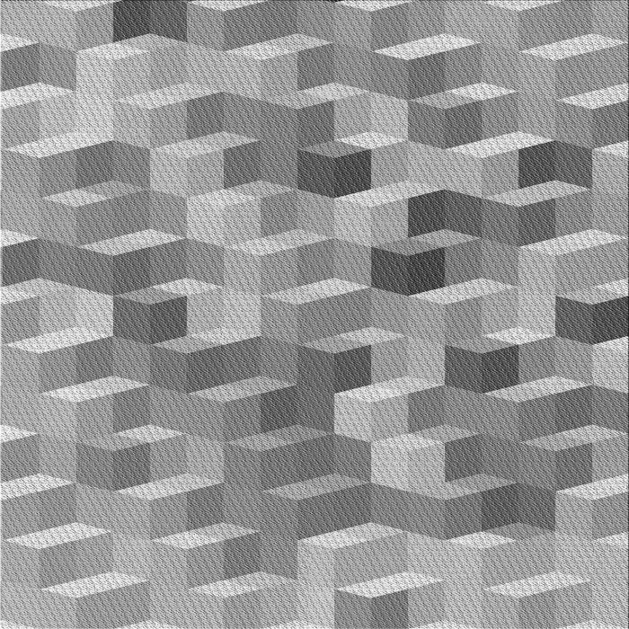 Round Patterned Cloud Gray Rug, pat262gry