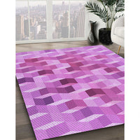 Patterned Violet Purple Rug, pat262pur