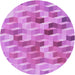Square Patterned Violet Purple Rug, pat262pur