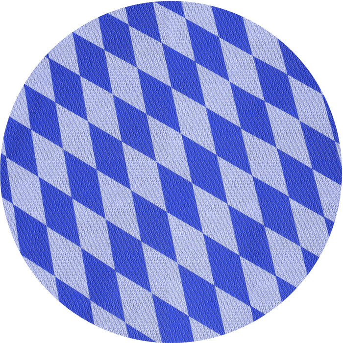 Square Patterned Jeans Blue Rug, pat2620blu