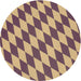 Square Patterned Yellow Orange Rug, pat2620brn