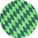 Square Machine Washable Transitional Neon Green Rug in a Living Room, wshpat2620grn