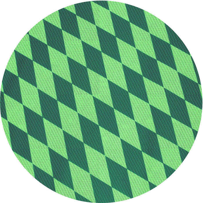 Square Patterned Neon Green Rug, pat2620grn