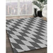 Machine Washable Transitional Silver Gray Rug in a Family Room, wshpat2620gry