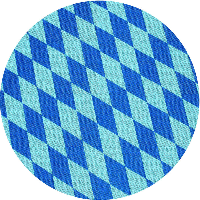 Square Patterned Blue Rug, pat2620lblu