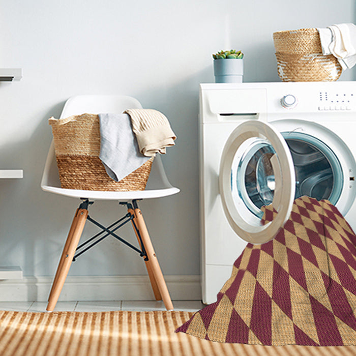 Machine Washable Transitional Orange Rug in a Washing Machine, wshpat2620org