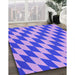 Machine Washable Transitional Bright Lilac Purple Rug in a Family Room, wshpat2620pur